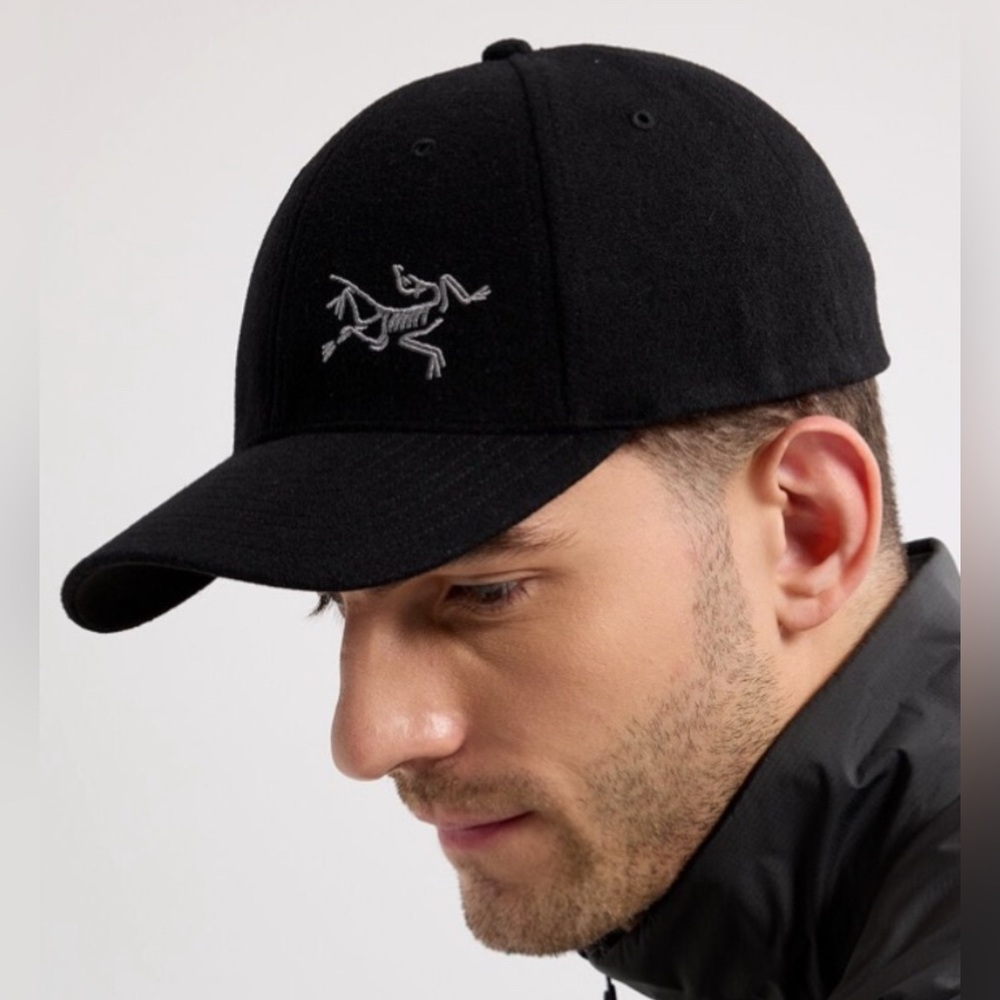 Arc'teryx Black Hat with Silver Emblem
